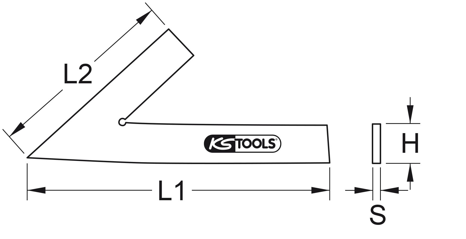 KS Tools Spitzwinkel 45°