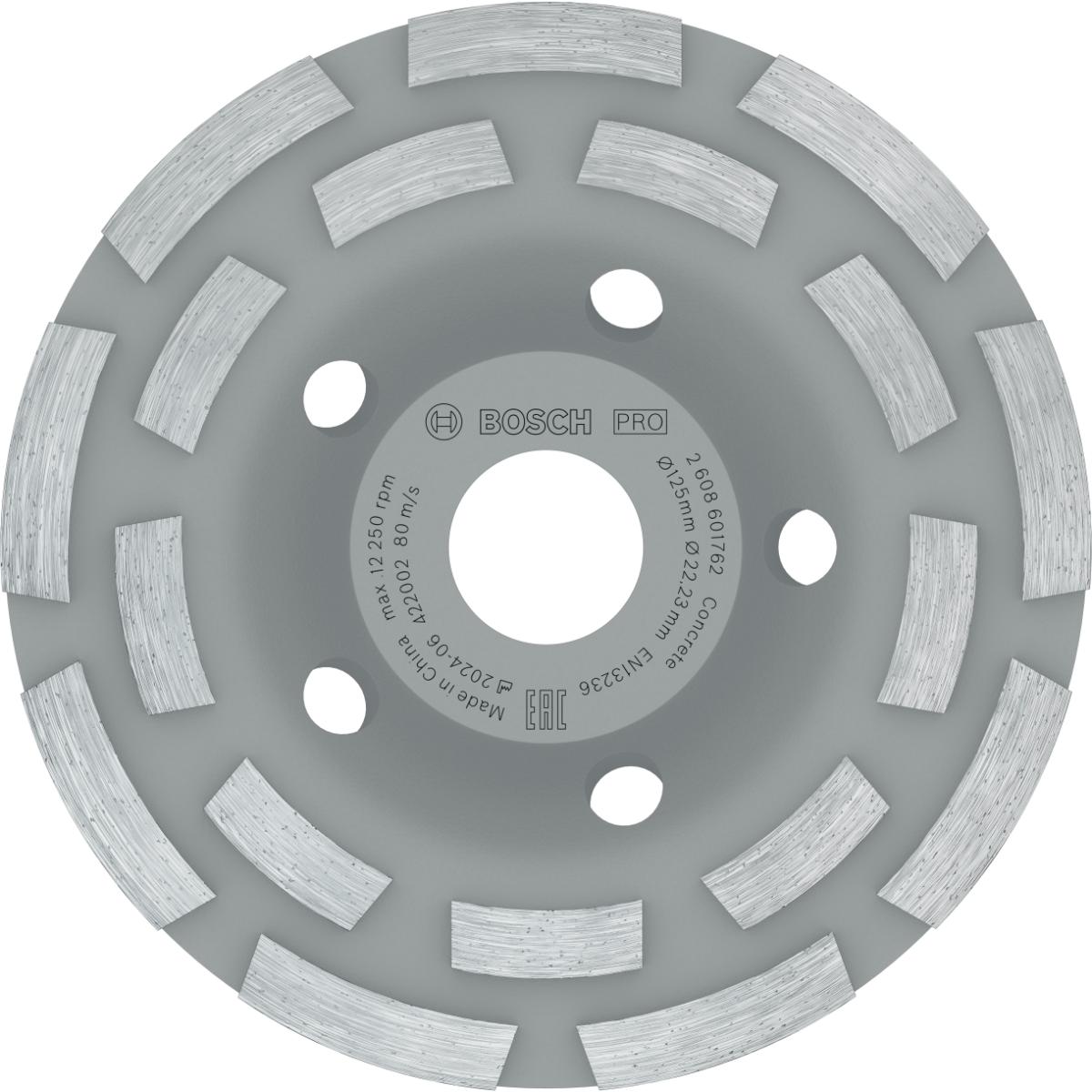 Bosch PRO Diamanttopfscheibe Expert for Concrete Hohe Lebensdauer 125 x 22,23 x 5 mm