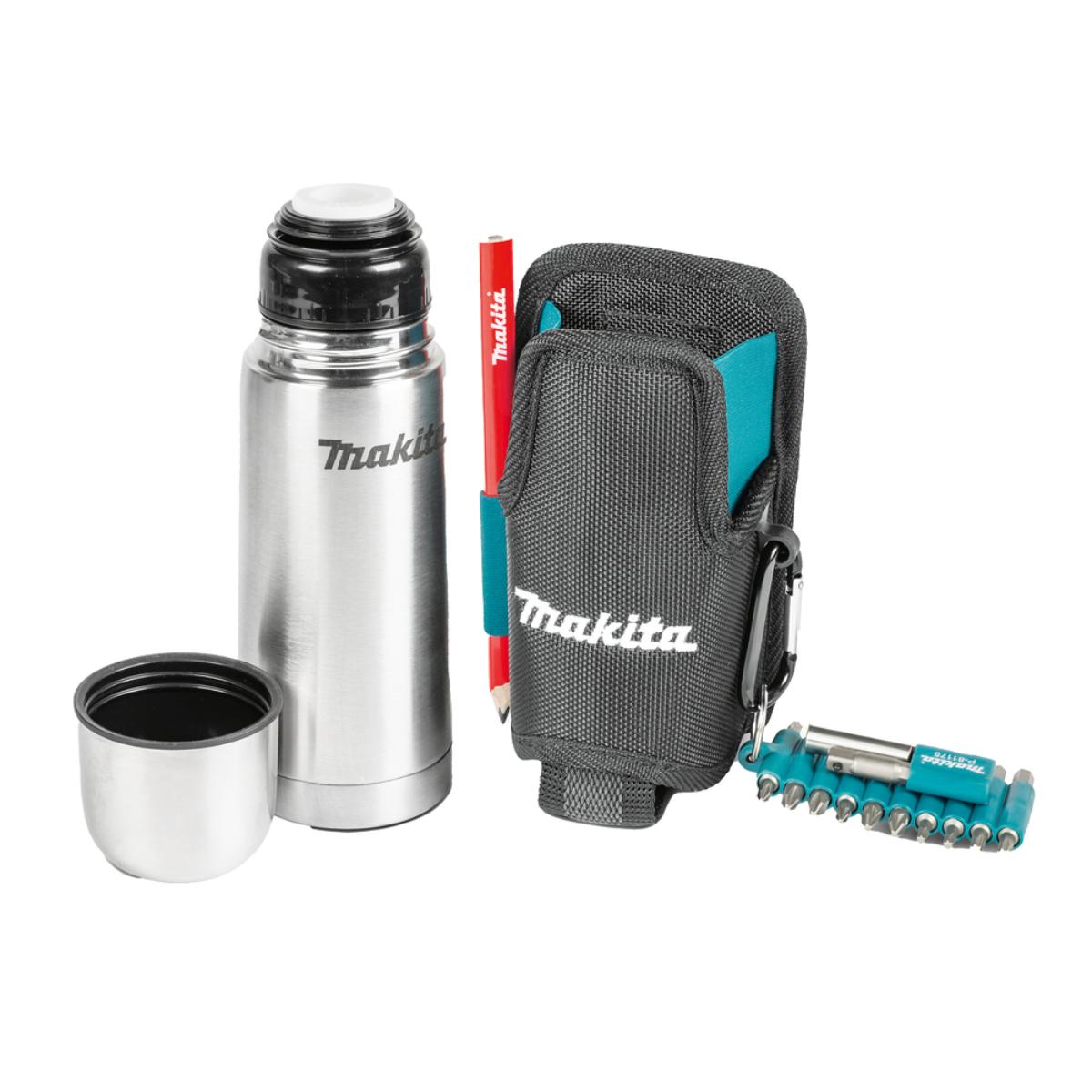 Makita Thermoflasche mit Gürteltasche 90x85x200 mm - 0,40 kg - 0,33 l - E-15562