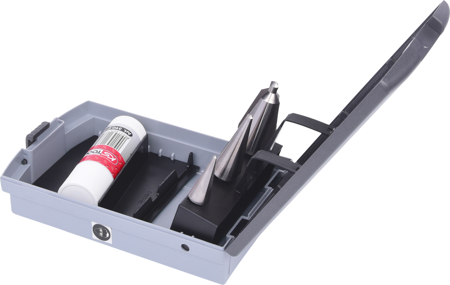 KS Tools HSS Co Blechschälbohrer-Satz, Kunststoffkassette 4-tlg