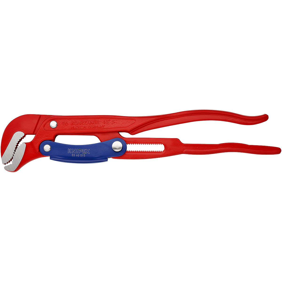 KNIPEX Rohrzange S-Maul mit Schnelleinstellung 420 mm rot pulverbeschichtet