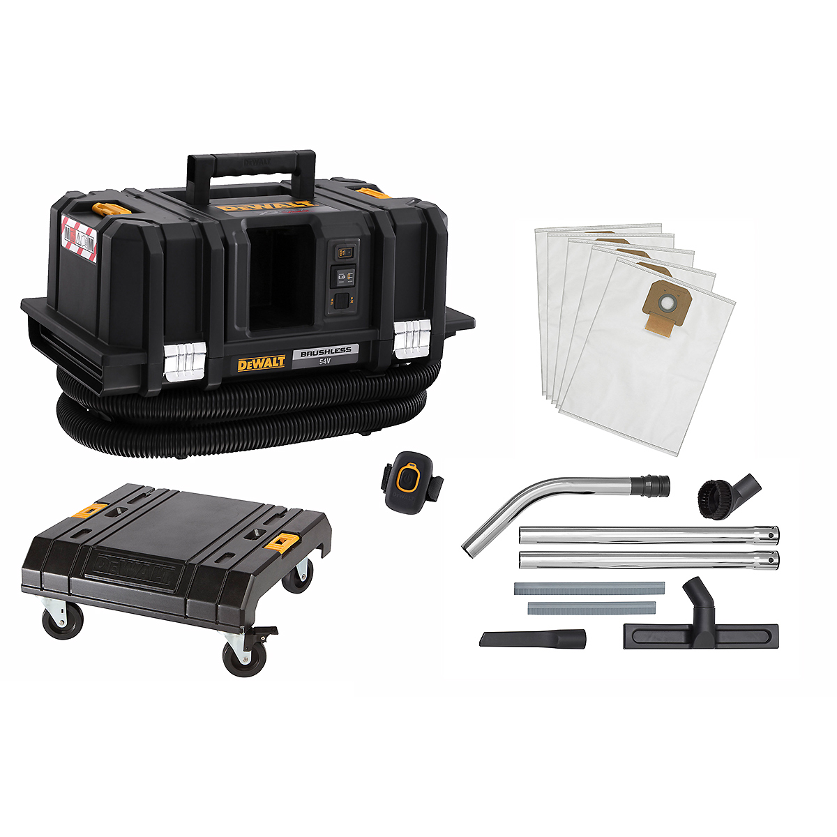 DEWALT Akku-Sauger 54V M-Klasse Basisversion mit Fernbedienung