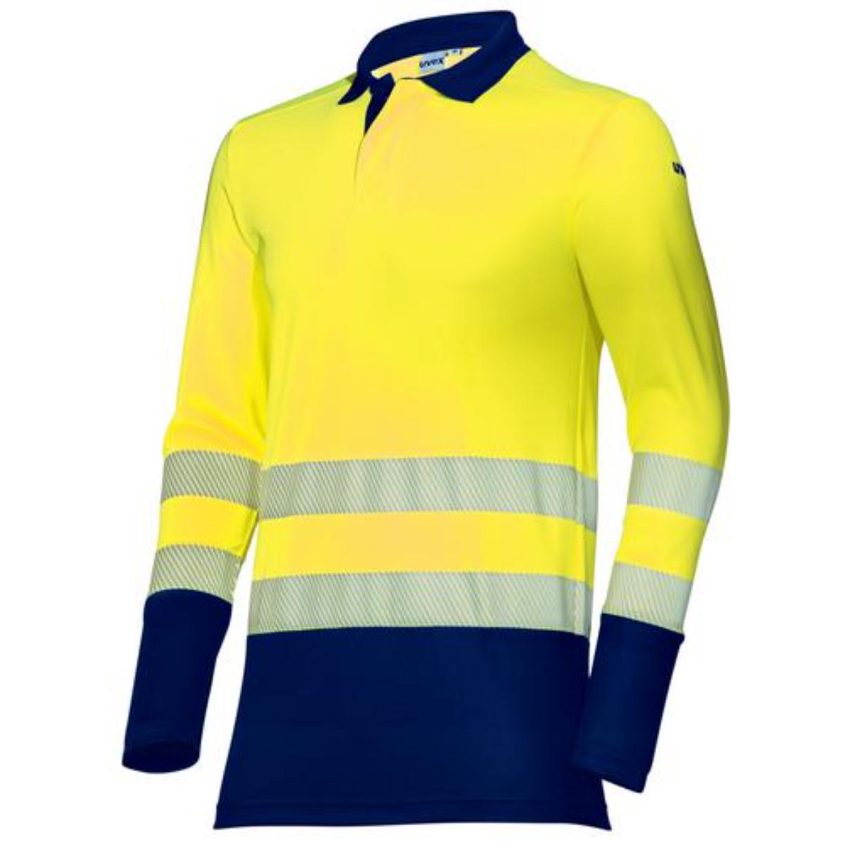 uvex suXXeed construction Poloshirt Langarm Warnfarben