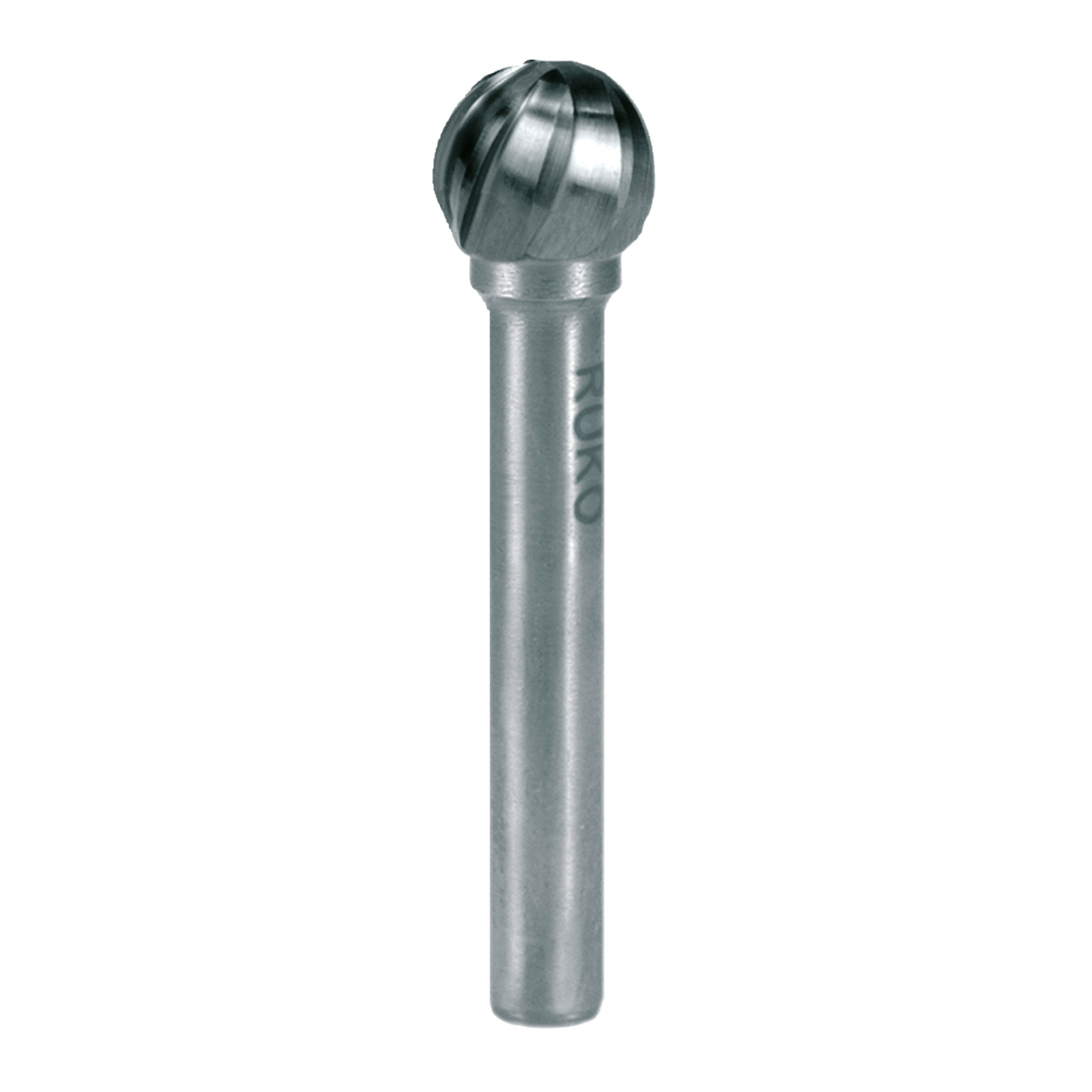 RUKO Hartmetall-Frässtift Form D Kugel (KUD) - mit Alu-Verzahnung