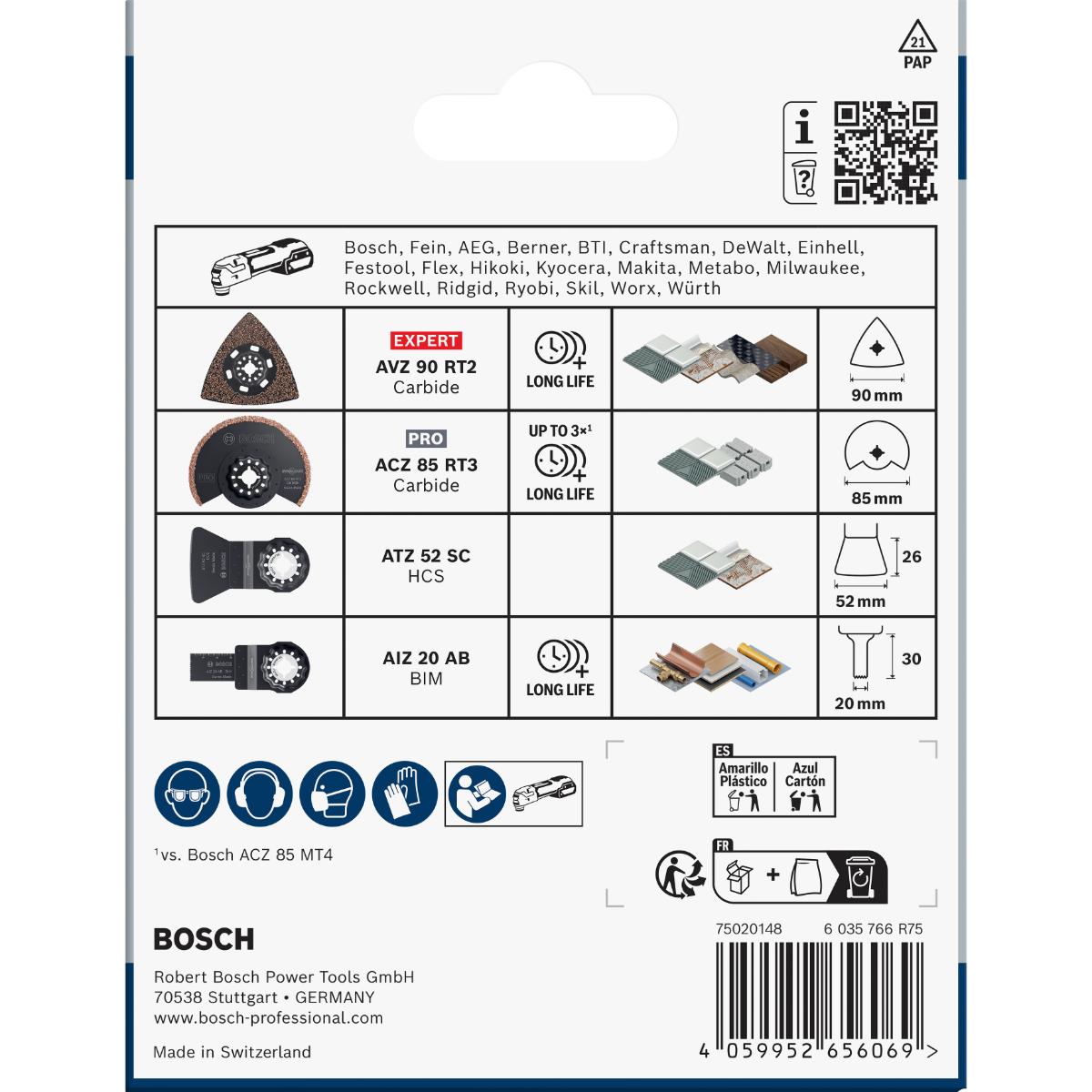 Bosch Fliesen 4-teiliges Set