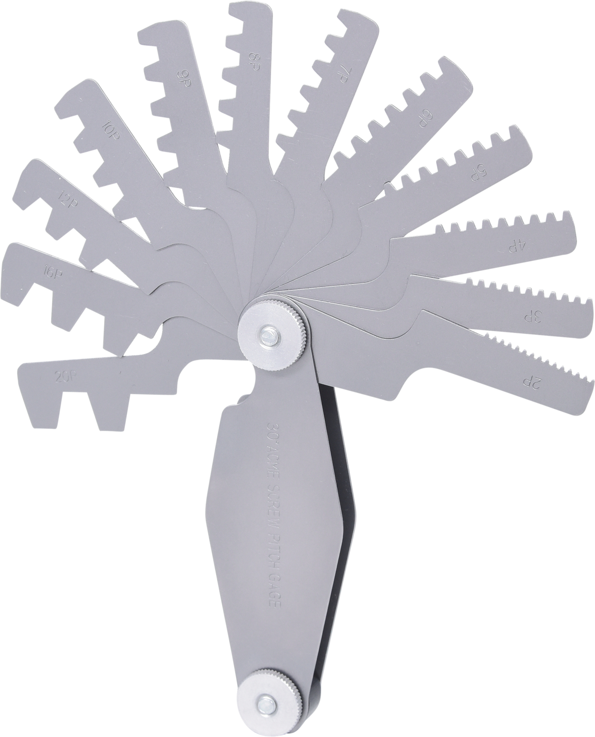 KS Tools Trapez-Gewindestahllehre, für 30° Gewinde, 2-12mm