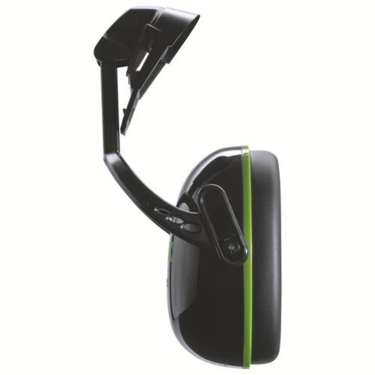 uvex K10H Kapselgehörschutz Helm Gehörschutzkapsel schwarz/ grün SNR 28 dB