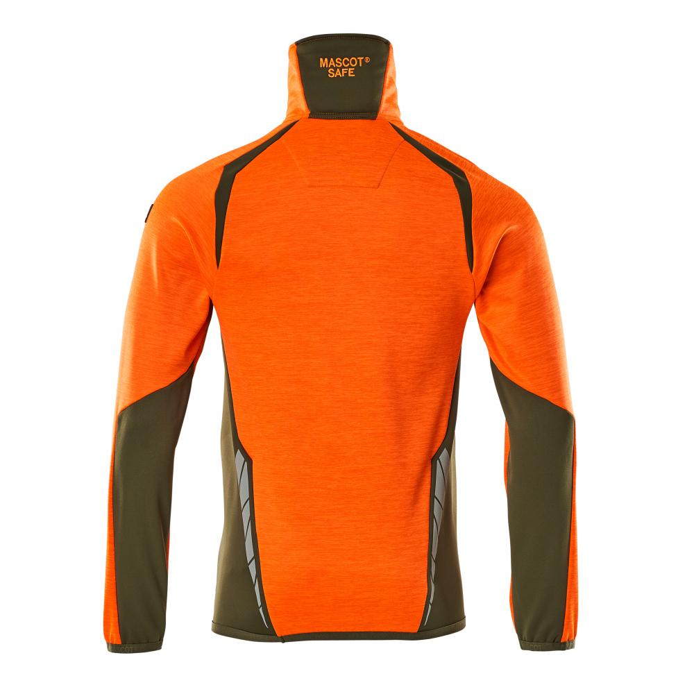 MASCOT Herren Fleecepullover mit kurzem Reißverschluss ACCELERATE SAFE