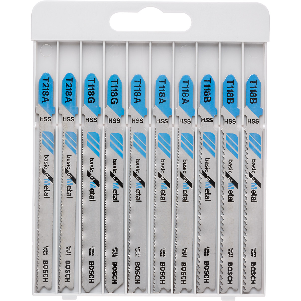 Bosch Stichsägeblatt-Set Basic for Metal, 10-teilig