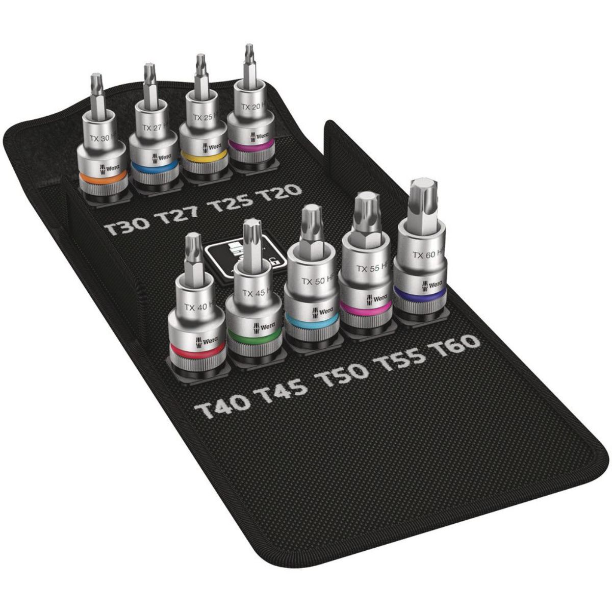 Wera 8767 C TORX HF 1 Zyklop Bitnuss-Satz TORX, mit Haltefunktion, 9-teilig