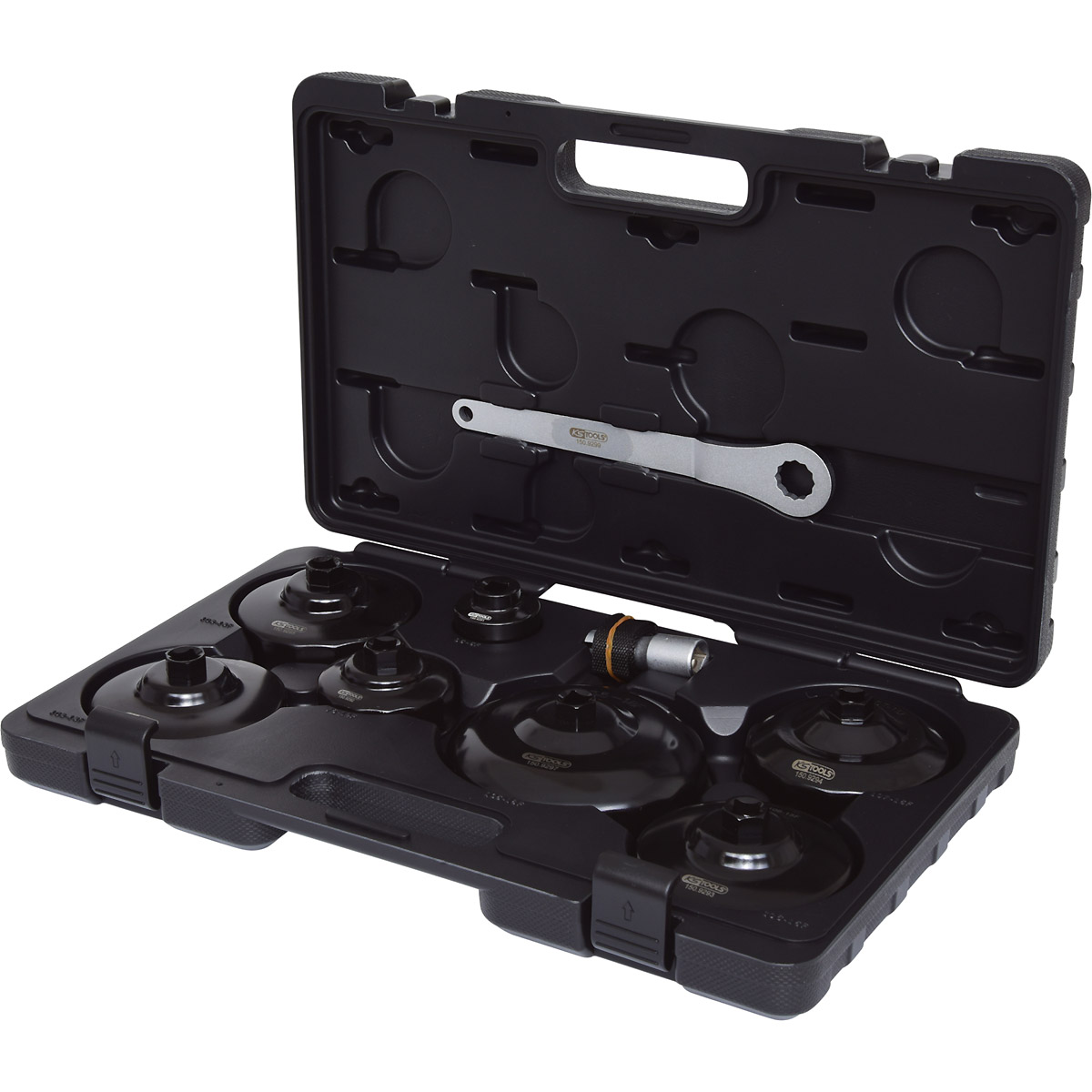 KS Tools 1-2“ Ölfilterschlüssel-Satz, 9-tlg