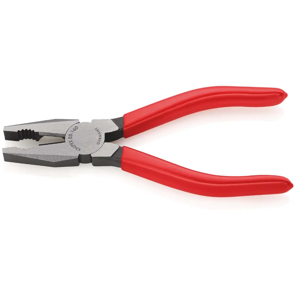 KNIPEX Kombizange mit Kunststoff überzogen schwarz atramentiert 160 mm