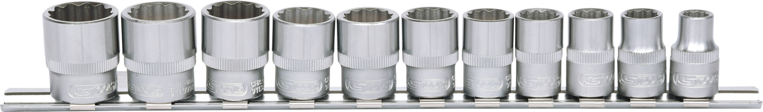 KS Tools 3/8" 12-kant-Stecknuss-Satz, 11-tlg