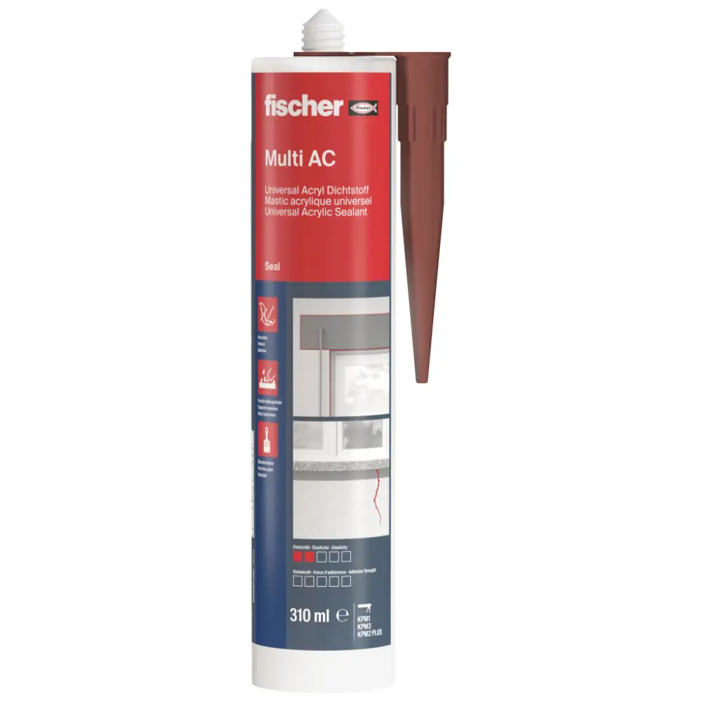 Fischer Universal Acryl Dichtstoff Multi AC 310 ml braun