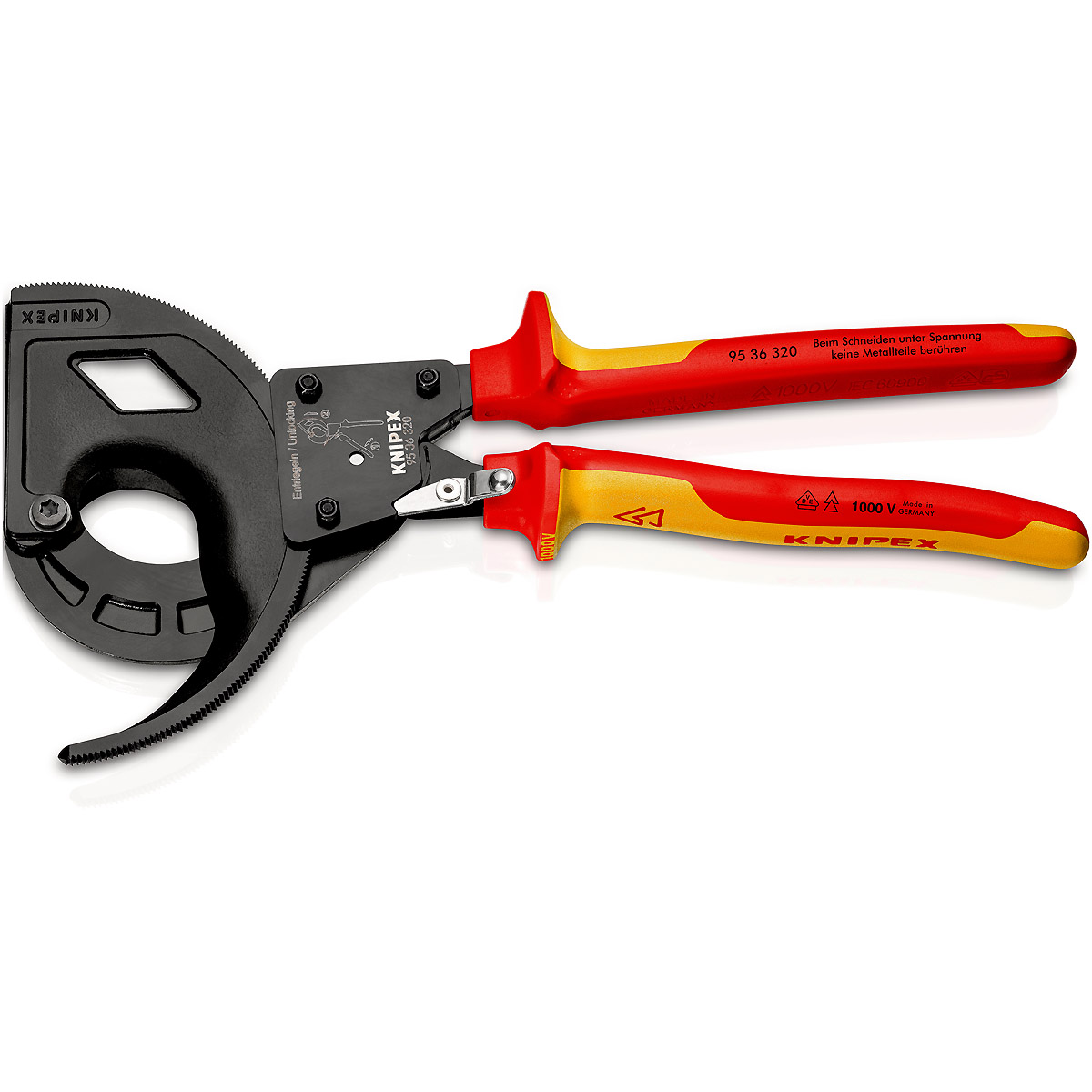 KNIPEX Kabelschneider atramentiert