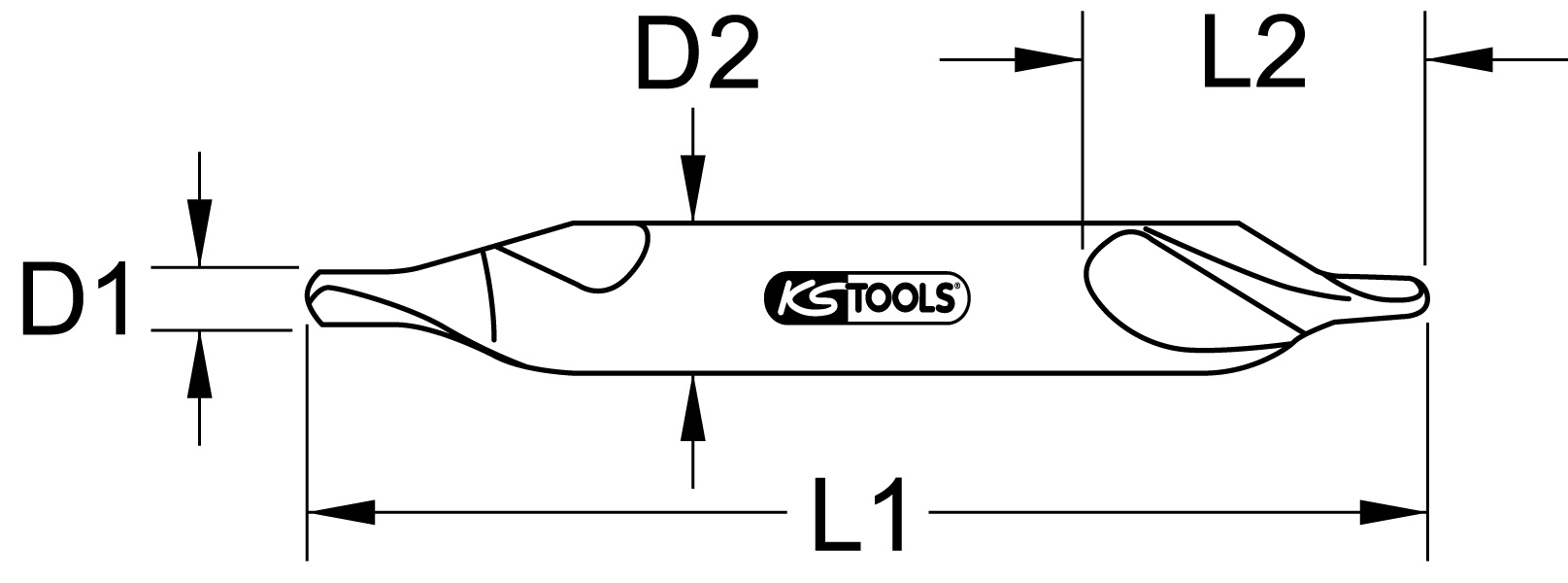 KS Tools HSS Zentrierbohrer