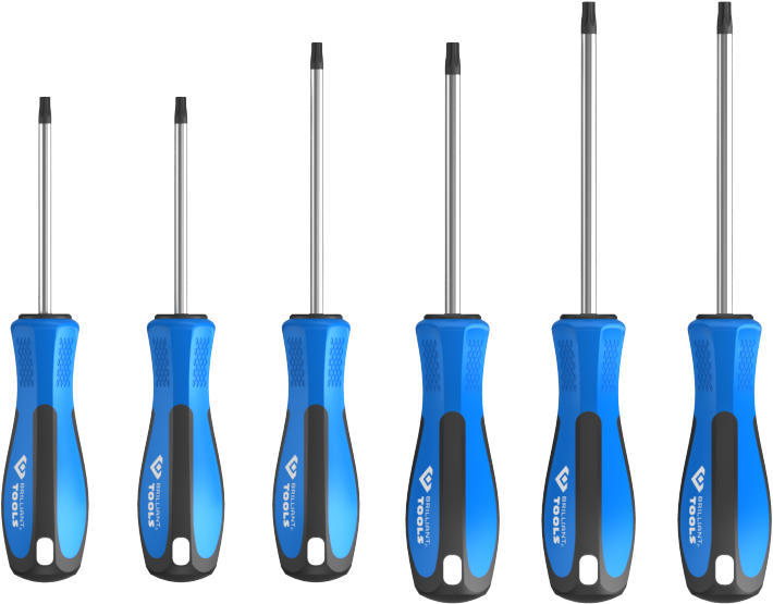 Brilliant Tools Schraubendreher-Satz, 6-tlg, Torx-Profil - BT031010