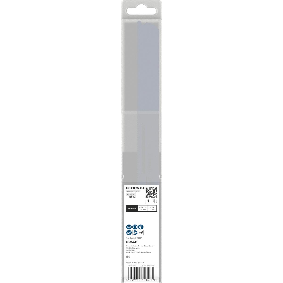 Bosch EXPERT Medium-Thick Tough Metal S1255HHC Säbelsägeblatt, 10-Stück