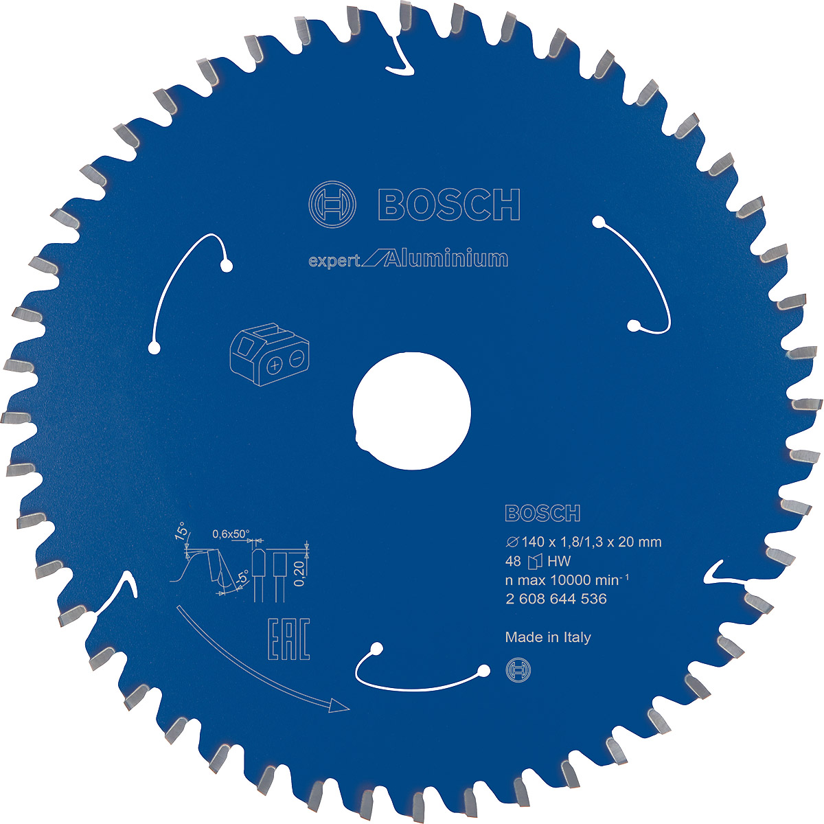 Bosch Akku-Kreissägeblatt Expert for Aluminium