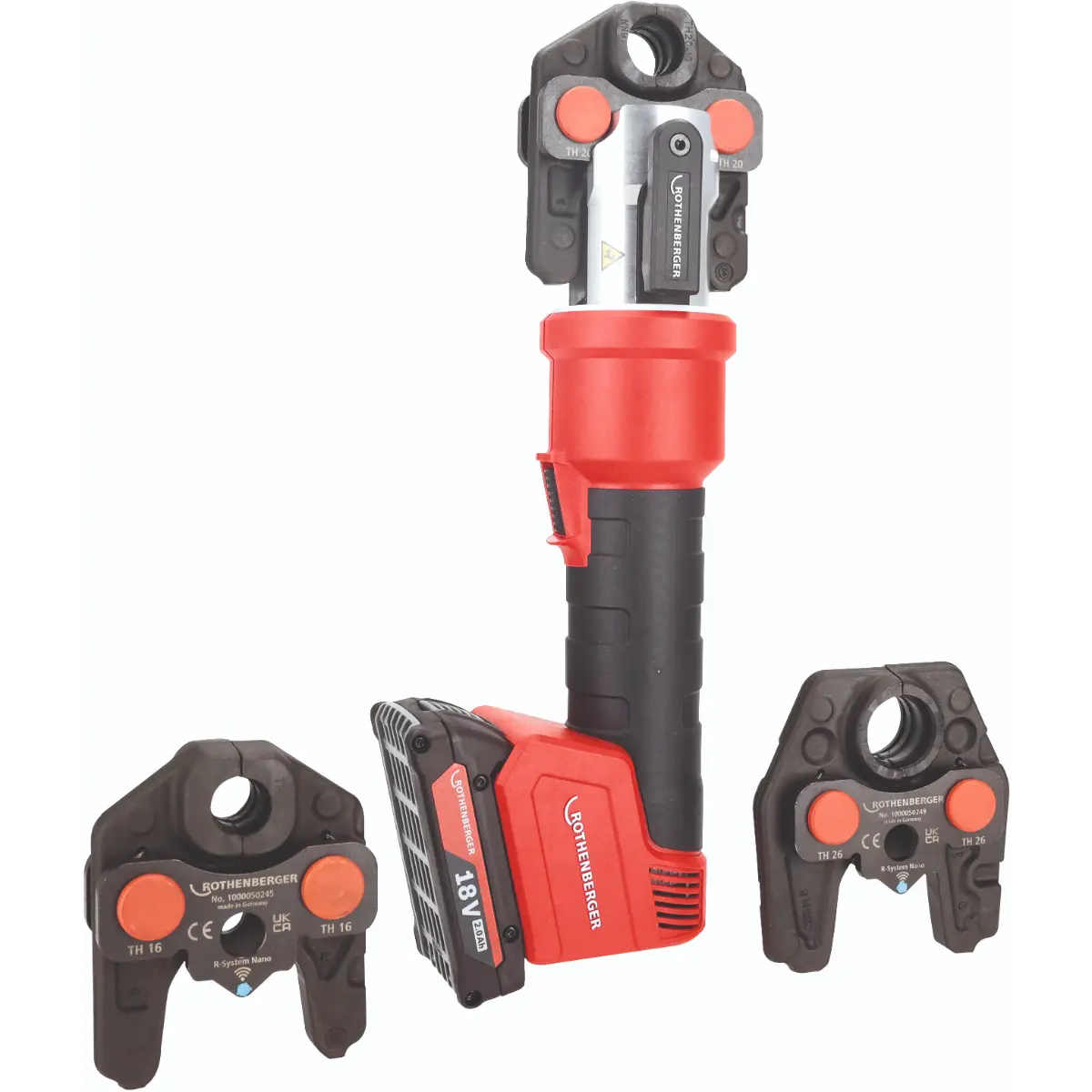 Rothenberger ROMAX NANO iJAWs Set, TH, 16-20-26mm, 2Ah, AMPShare