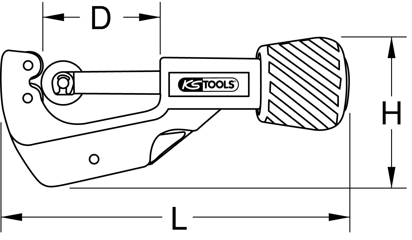 KS Tools Teleskop-Rohrabschneider, 3-32mm