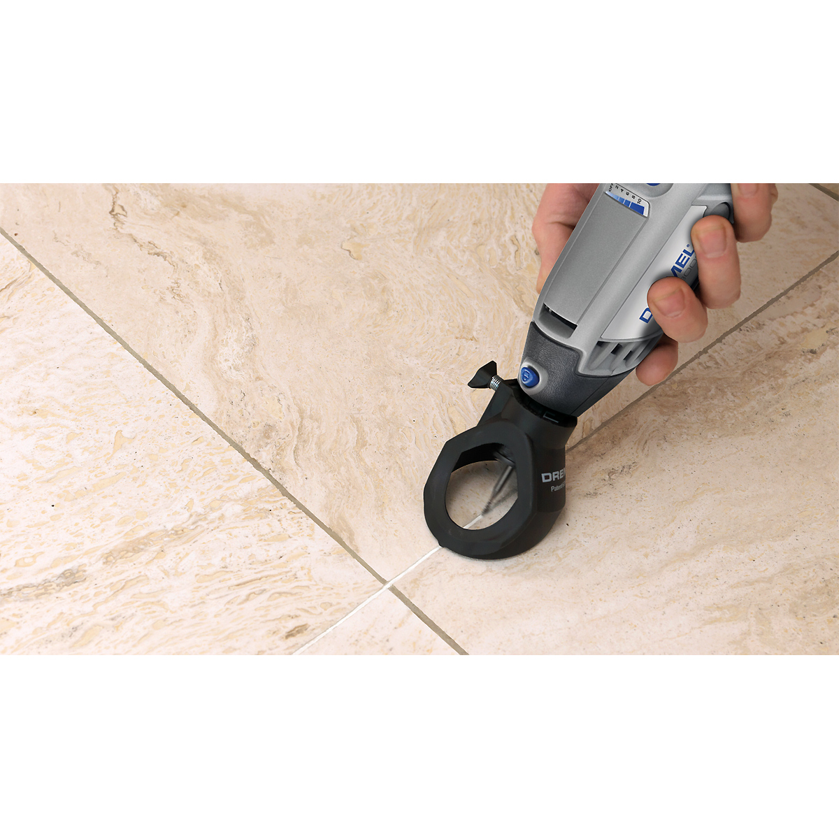 DREMEL 568 Vorsatzgerät zum Entfernen von Fugenmörtel bei Wand-, Bodenfliesen