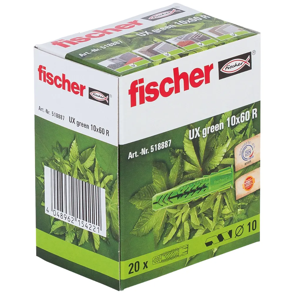 Fischer Universaldübel UX Green 10x60 R