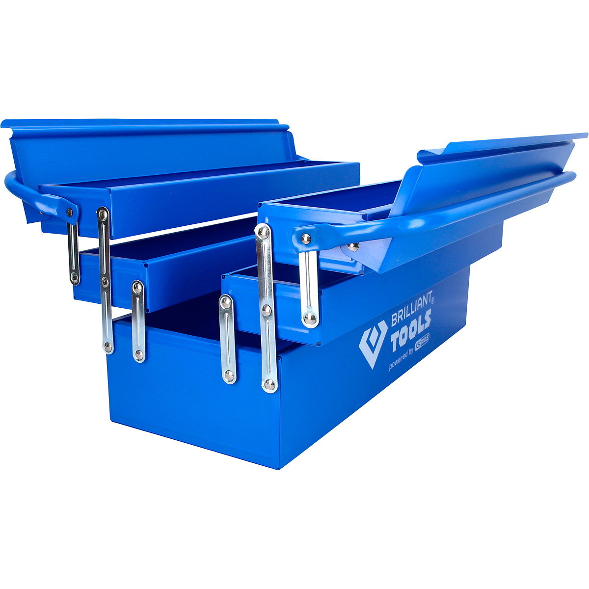 Brilliant Tools Metall-Werkzeugkasten, klappbar