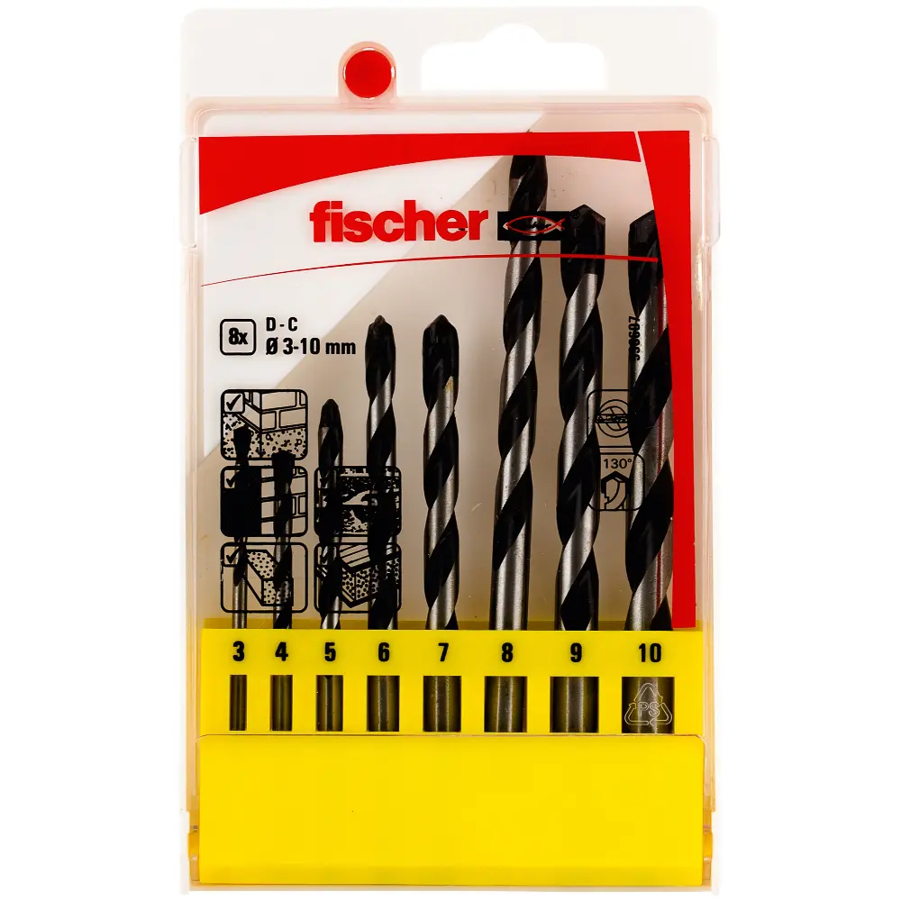 Fischer Betonbohrer D-C Set 3-10mm (8)