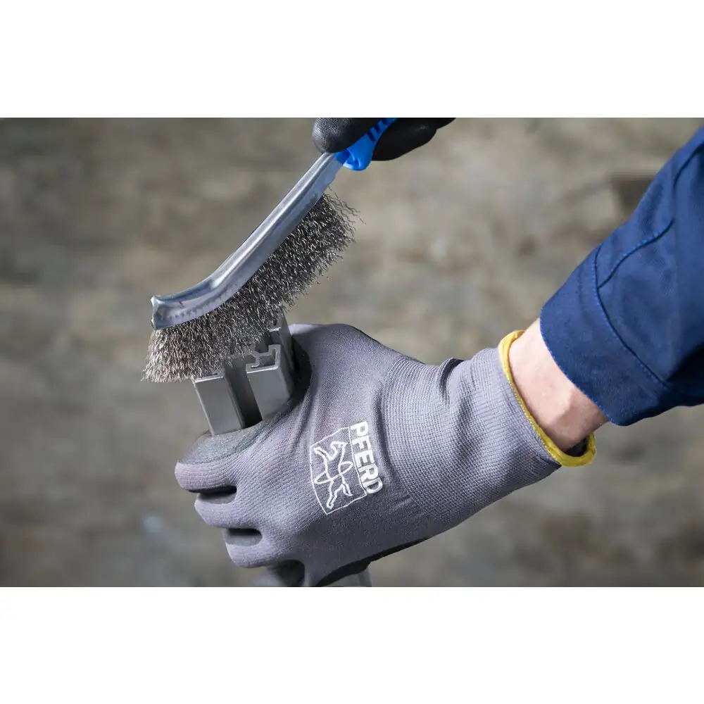 PFERD TOOLS Handbürste gebogen HBG 1reihig Edelstahl-Draht 0,30