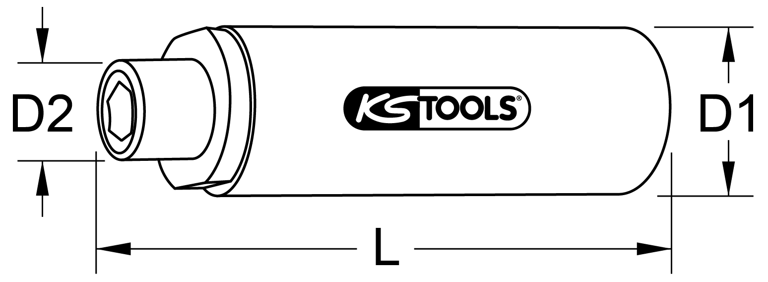 KS Tools 3/8" Festeingestellter Drehmomentbegrenzer mit Kugelarretierung 