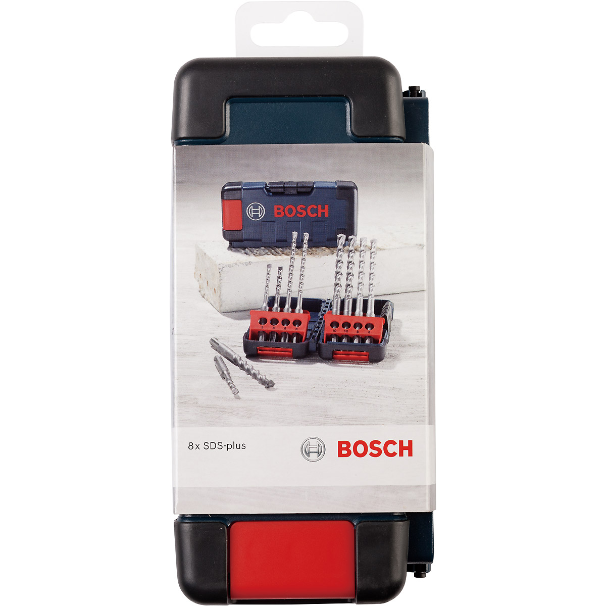 Bosch 8-tlg. Hammerbohrer-Set SDS plus-3, Tough Box