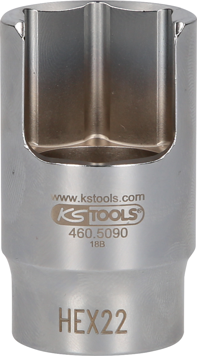 KS Tools 3/8" Spezial-Winkel-Rohrverbinder-Stecknuss, 22 mm