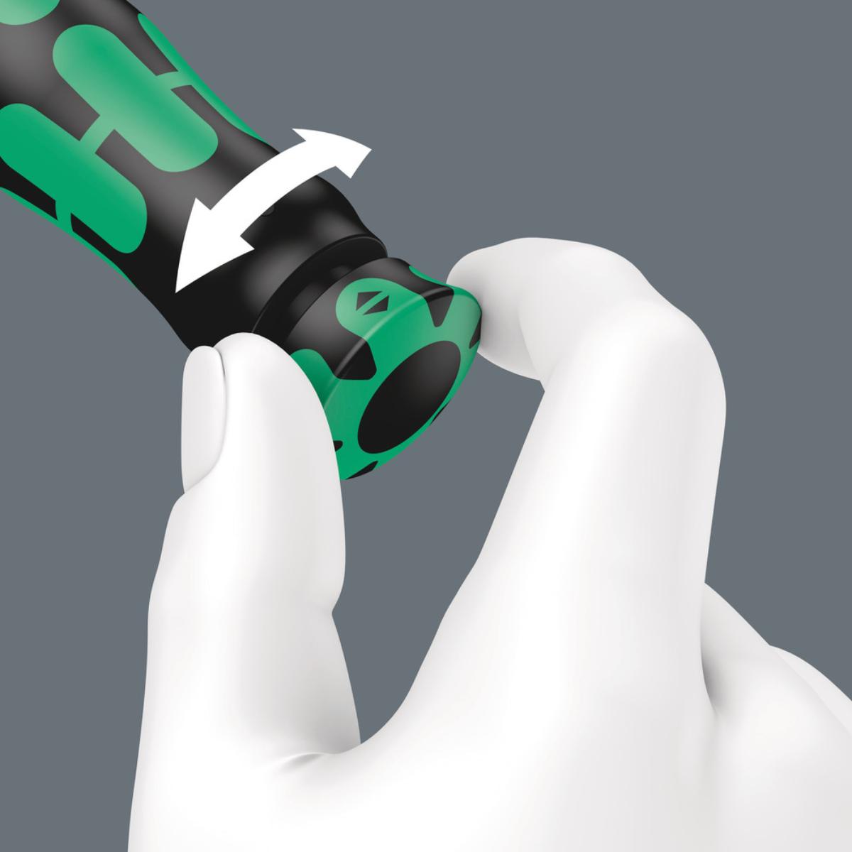 Wera Click-Torque Lock A 6 R/L Drehmomentschlüssel, einstellbar, Torque Lock Funktion, durchgehende Bit-Aufnahme (1/4 zoll), 2,5-25 Nm, 1/4 zoll x 2,5-25 Nm