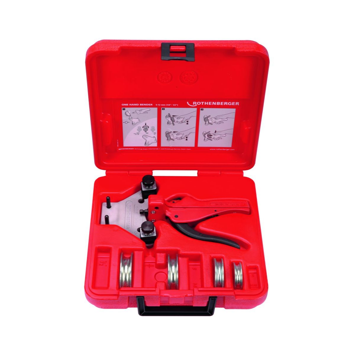 Rothenberger TUBE BENDER-Set, Einhand-Biegegerät, 6-8-10-12mm