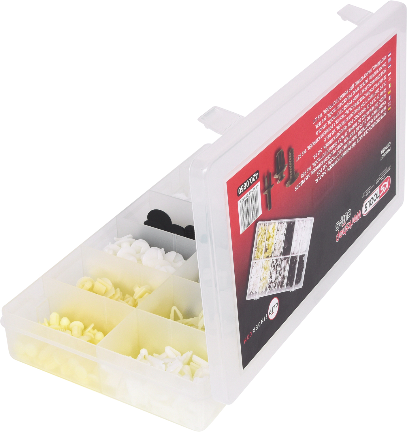 KS Tools Befestigungs-Clip-Satz Citroën-Peugeot, 345-tlg