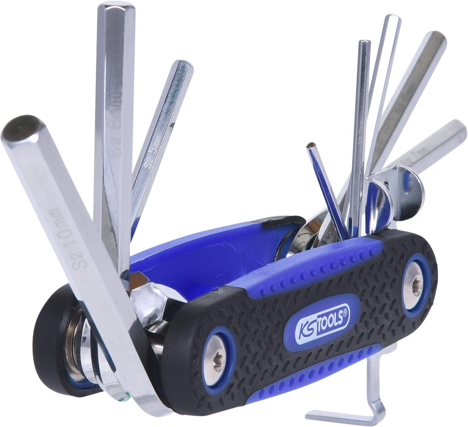 KS Tools Innensechskant-Winkelstiftschlüssel-Klapphalter,8-tlg