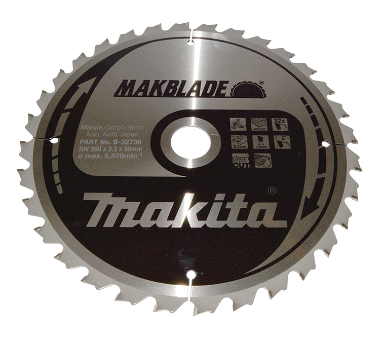Makita MAKBLADE Sägeb. 260x30x32Z - B-32736