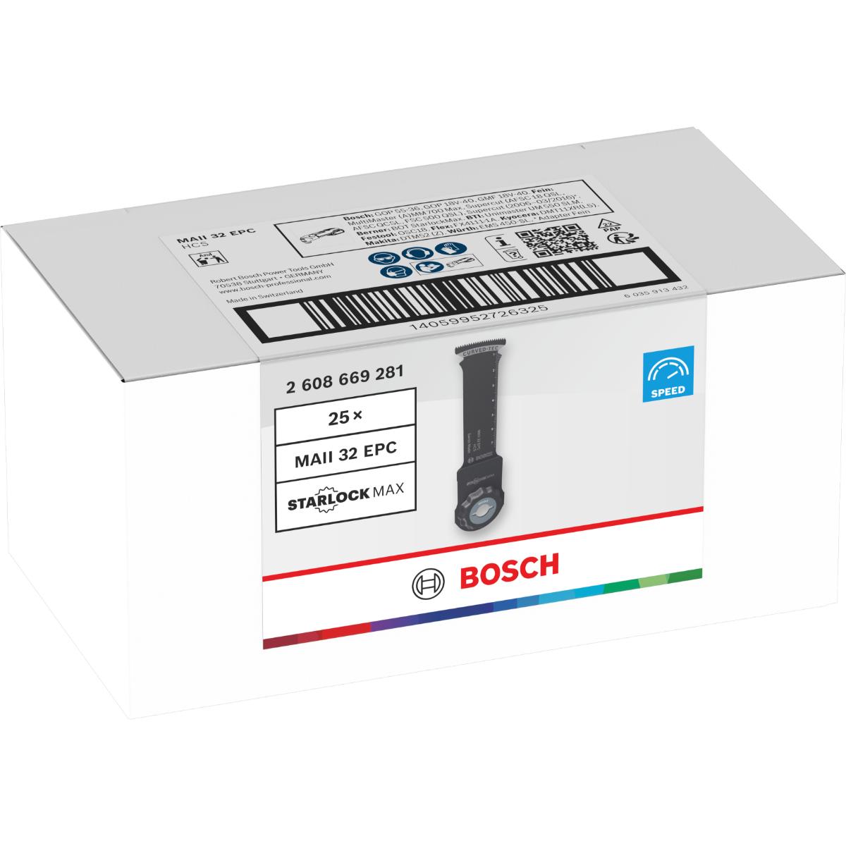 Bosch MAII 32 EPC Holz Tauchsägeblatt, Starlock, 32 x 80 mm, TU25, Min. Menge 25