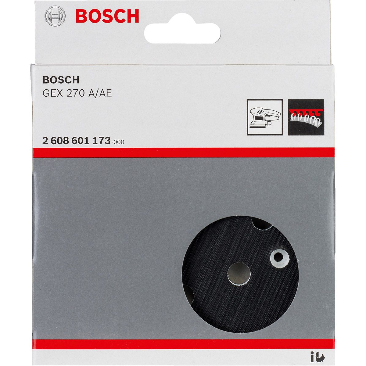 Bosch Schleifteller mittelhart, 125 mm, für GEX 270 A ,GEX 270 AE