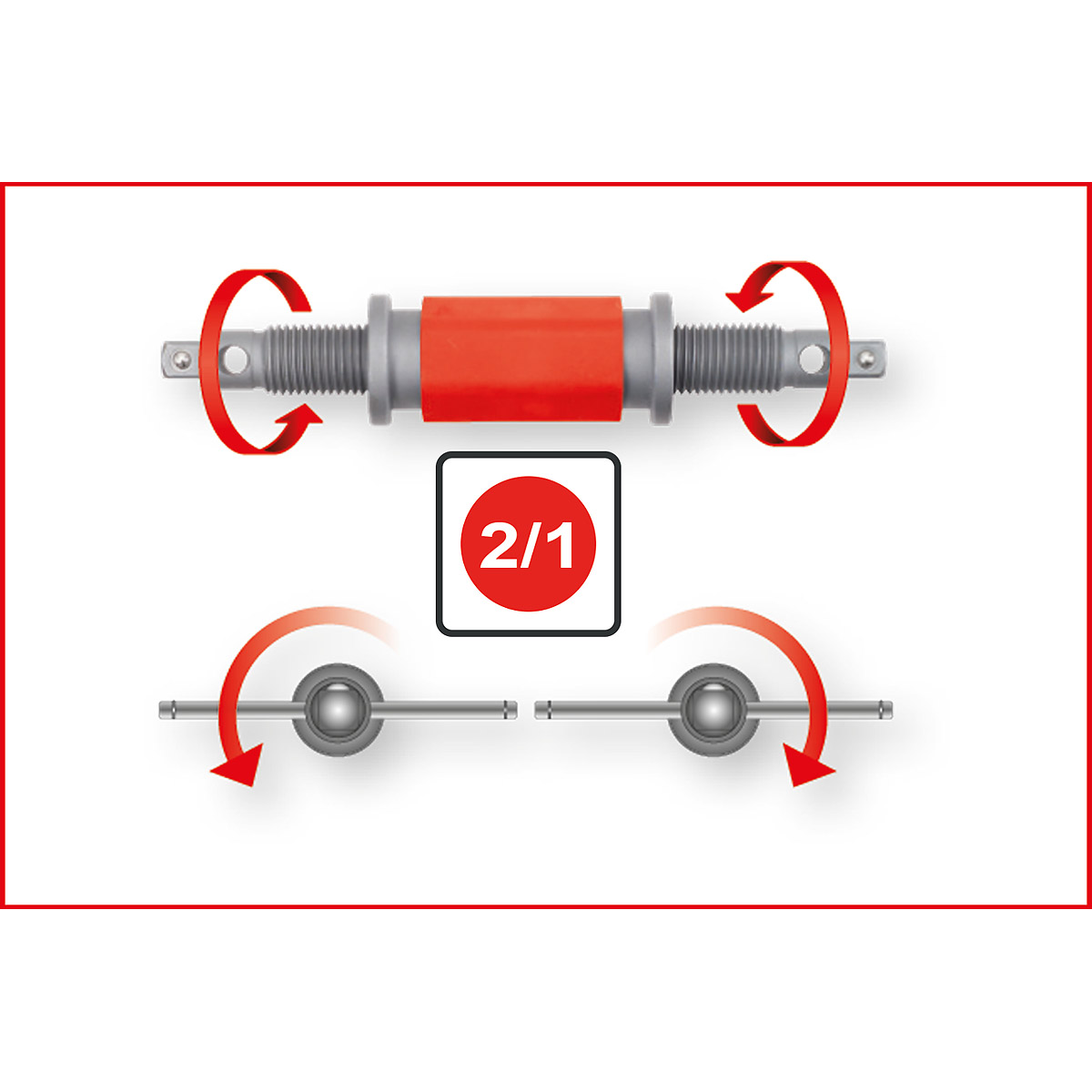 KS Tools Universal Bremskolben-Rückstell-Werkzeug-Satz, 8-tlg