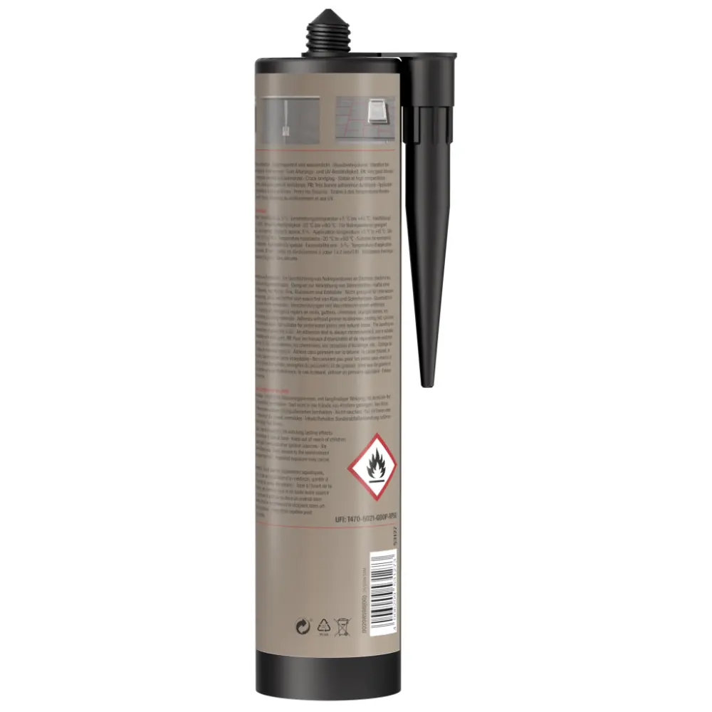 Fischer Bitumen-Dachdichtstoff Roof BI schwarz 310ml