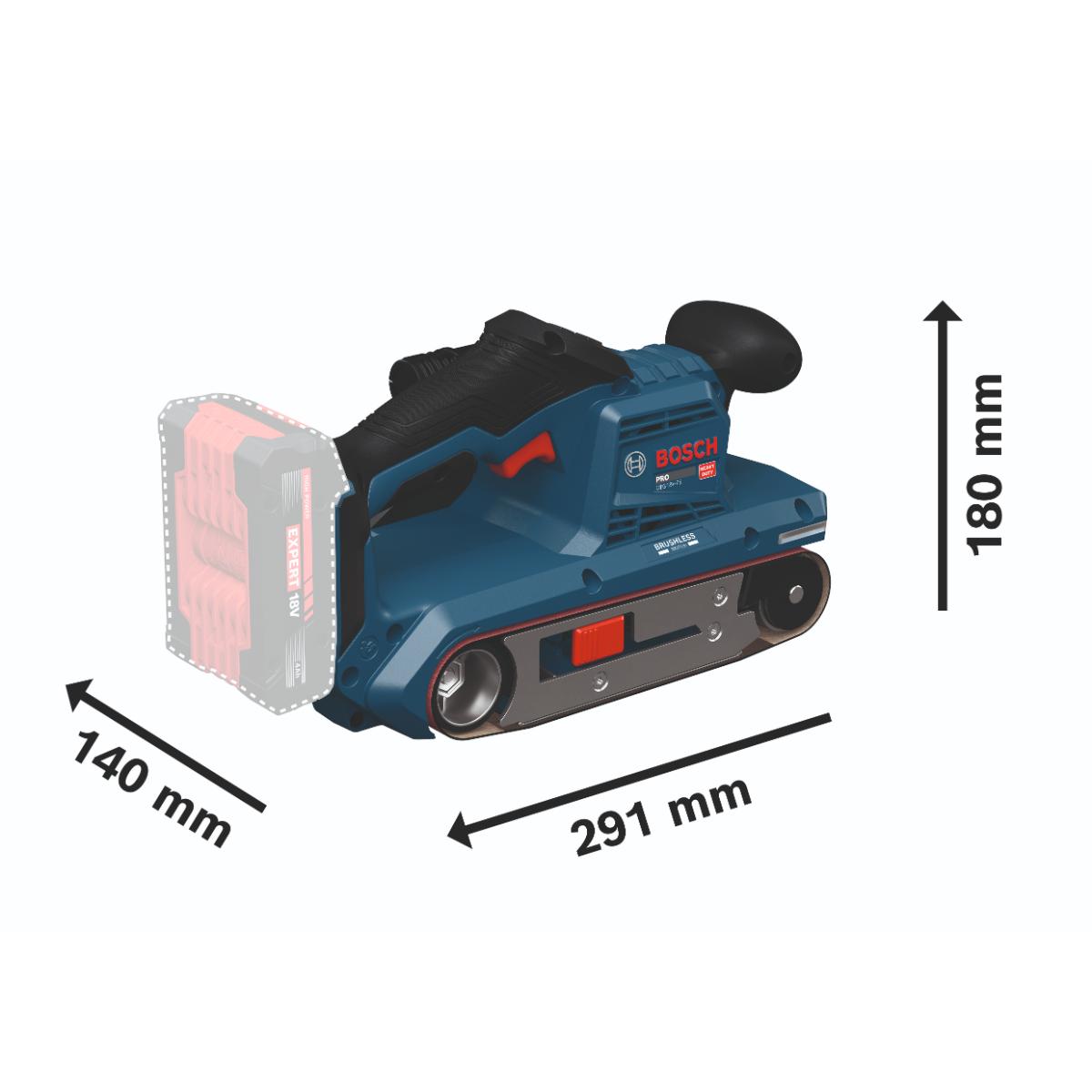Bosch Bandschleifer GBS18V-75 in L-BOXX