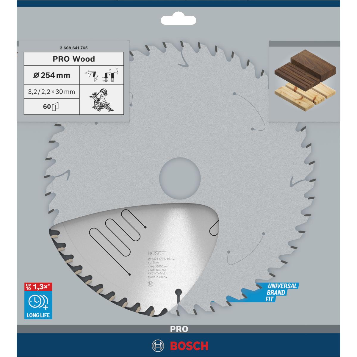 Bosch PRO Kreissägeblatt Optiline Wood für Kapp- und Gehrungssäge ø 254 mm