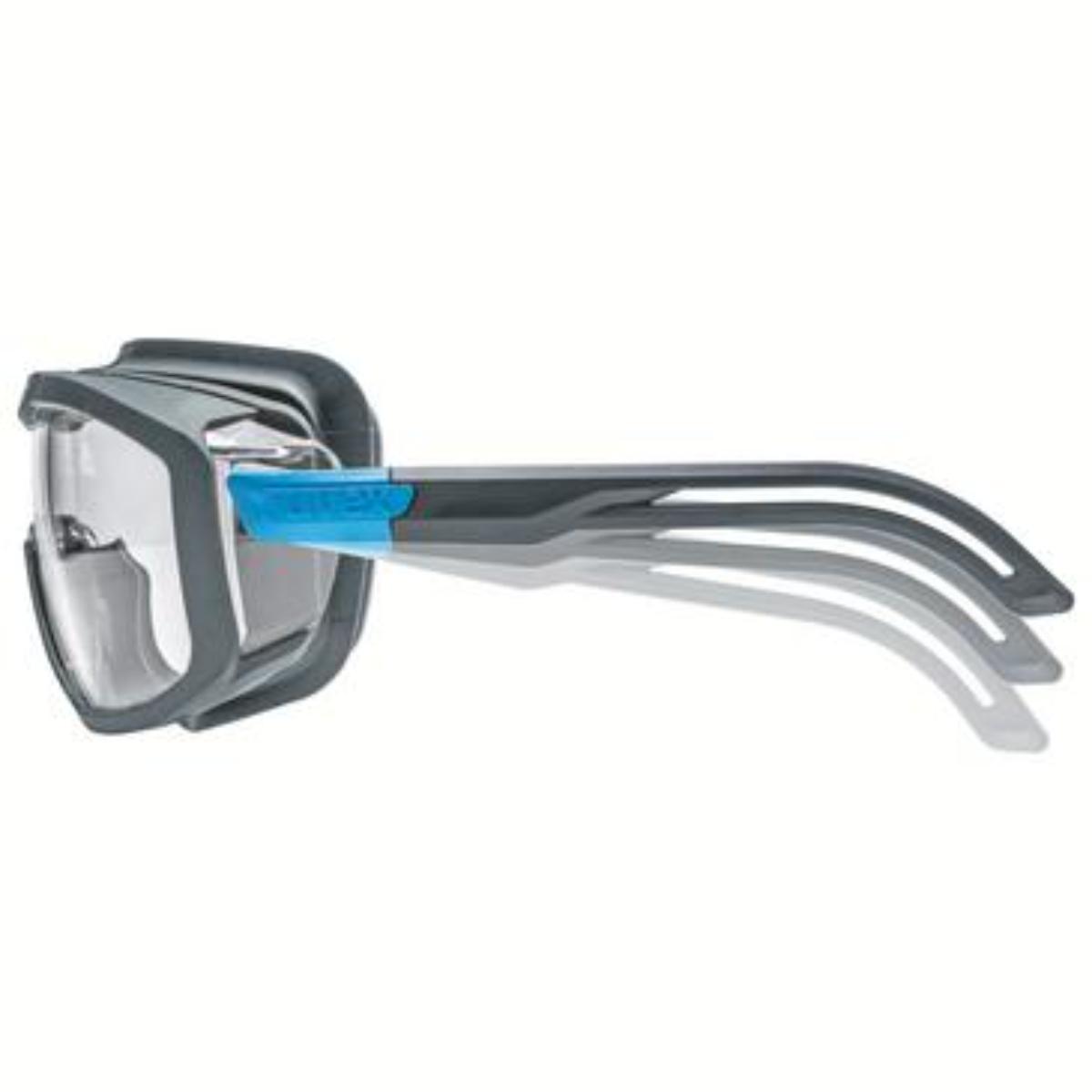 uvex Bügelbrille i-guard grau, blau
