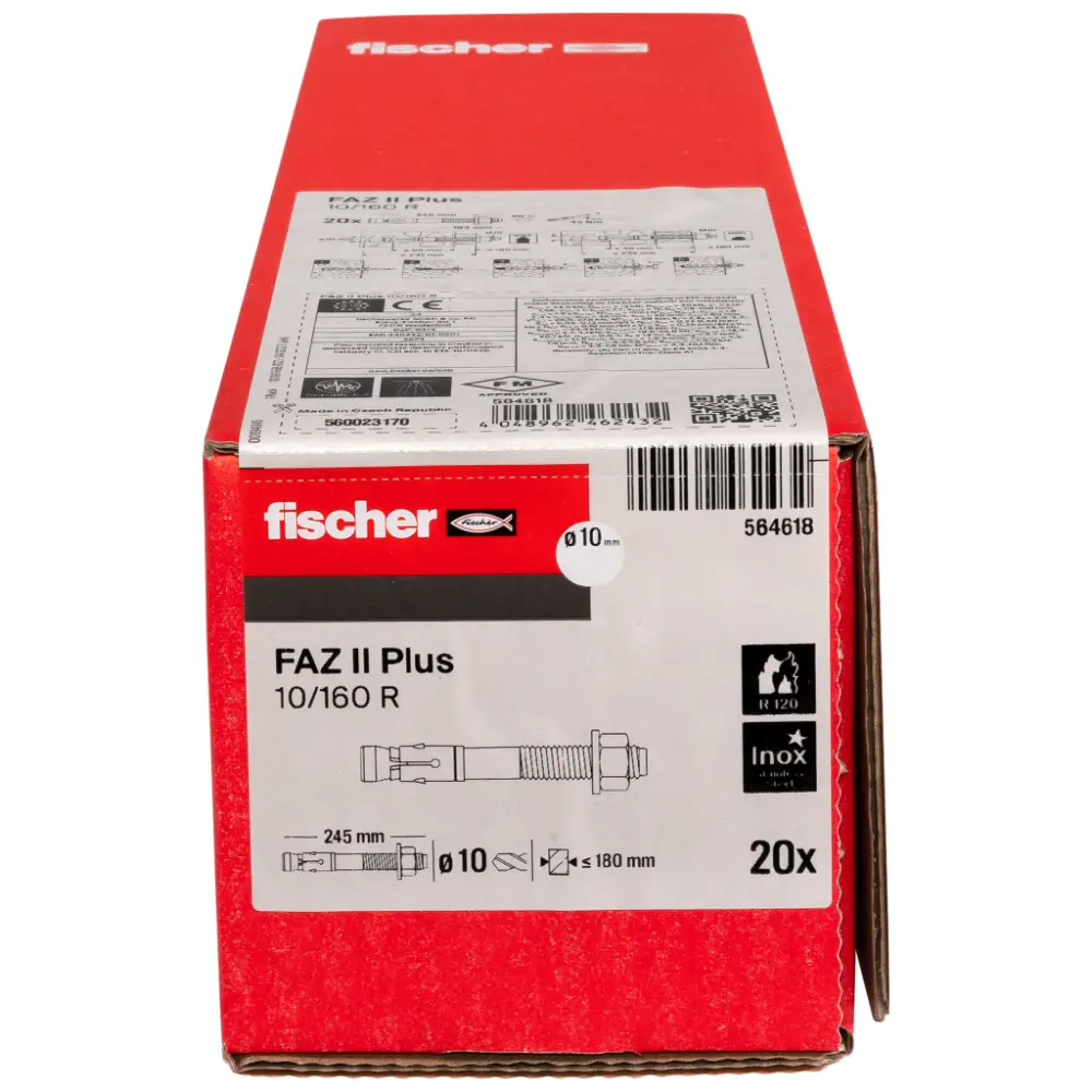 Fischer Bolzenanker FAZ II Plus 10/160 R rostfrei