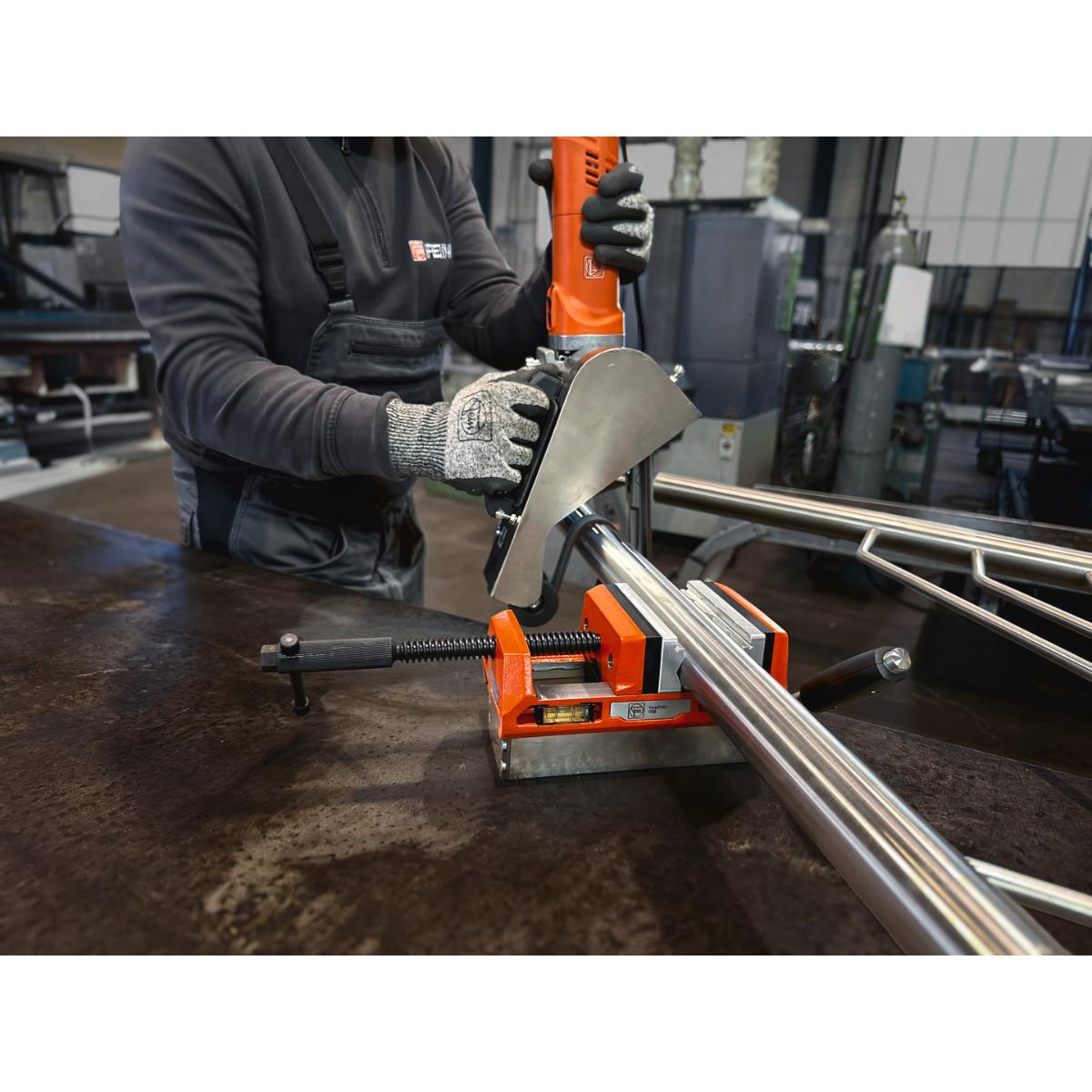 Fein Magnetschraubstock mit Backenbreite von 100 mm VersaMAG Schraubstock Set inkl. Schutzbacken aus