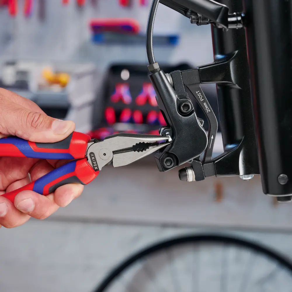 KNIPEX Spitz-Kombizange mit Comfort-Griffen schwarz atramentiert 185 mm