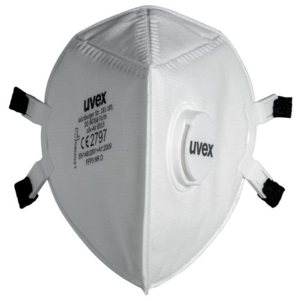 uvex silv-Air e Atemschutzmaske 8313 FFP3 mit Ausatemventil - 15 Stück