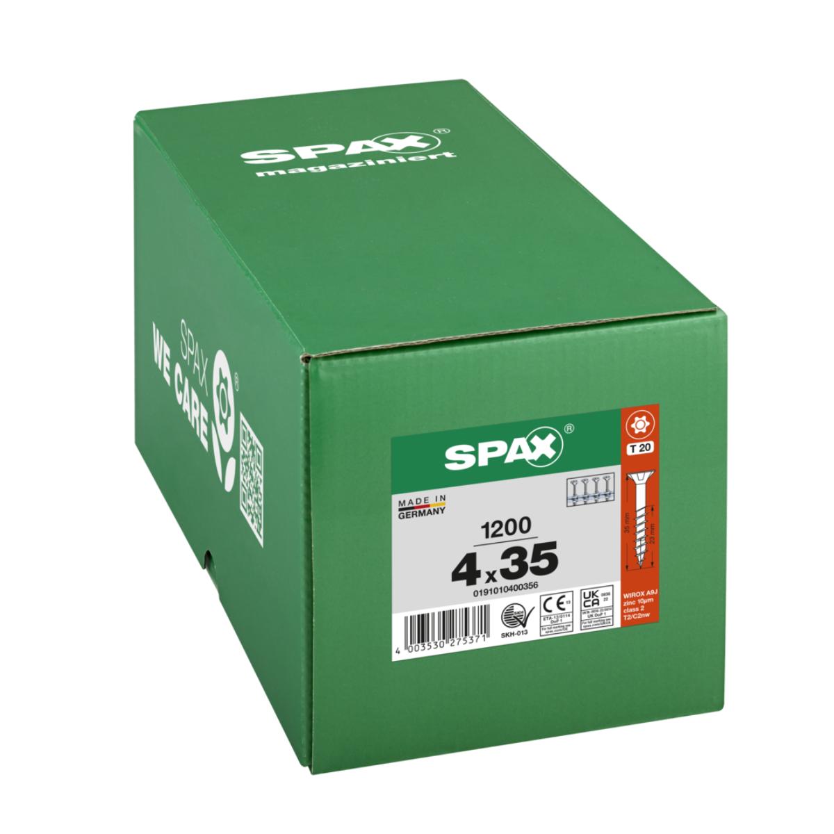 SPAX SENKMULTIKOPF T-STAR PLUS T20 TEILGEWINDE WIROX MAGAZINIERT 1200 Stück